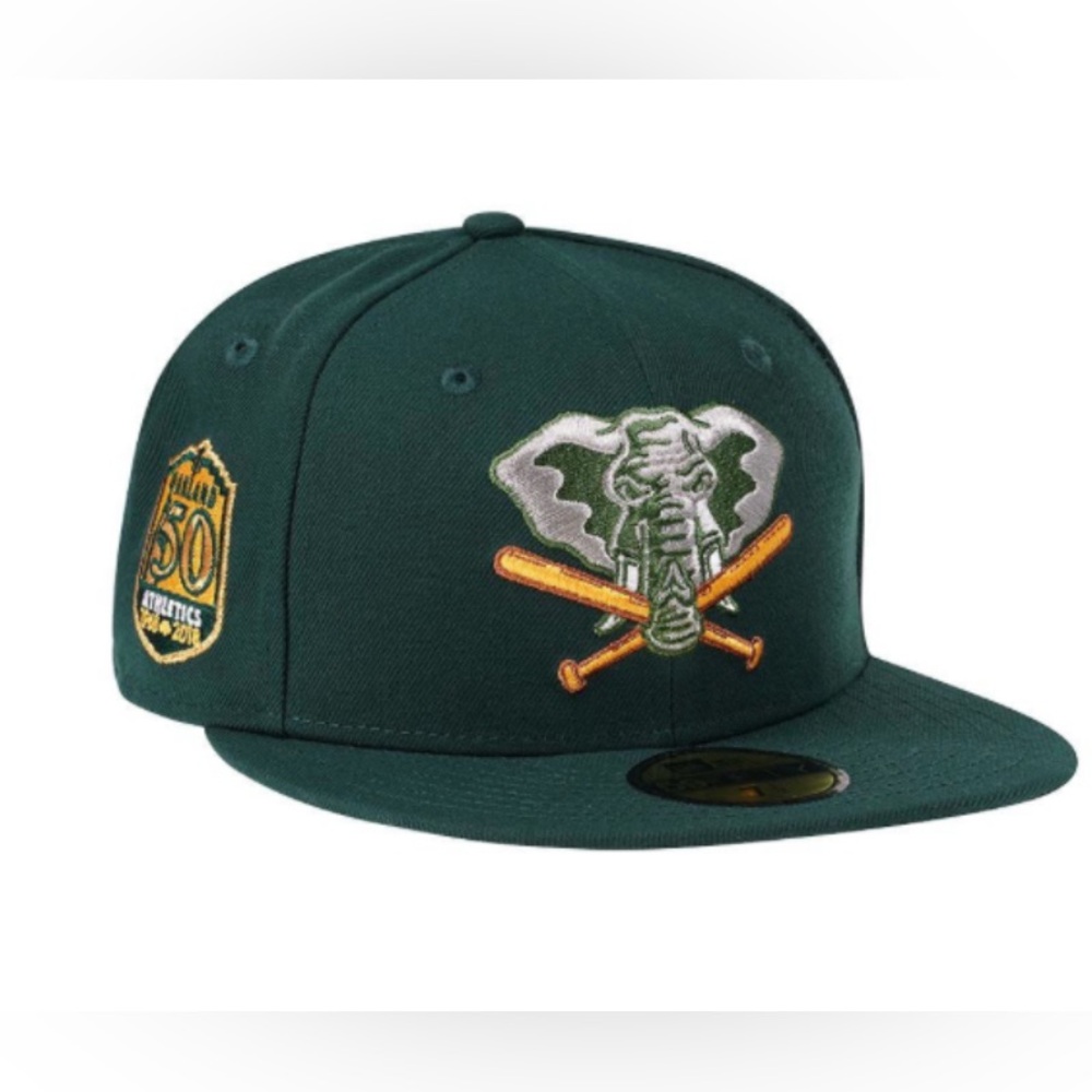 BNWT New Era Oakland A’s 50th Anniversary 59FIFTY Fitted Hat 7 3/8